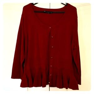 Deep Red stunning cardigan